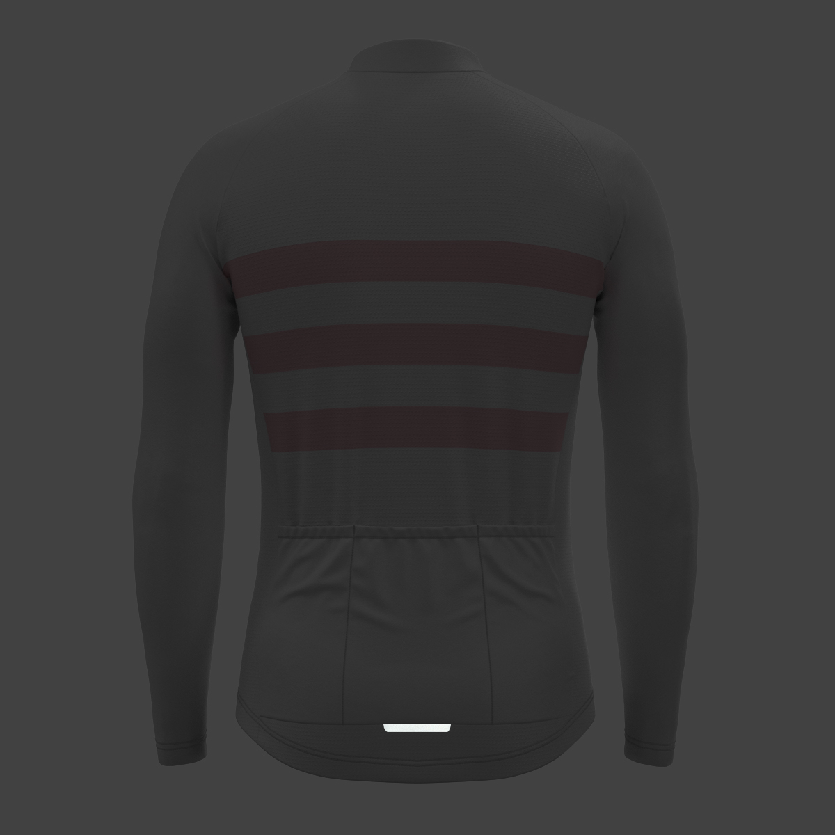 Men's Classic Stripes LS Cycling Jersey - White/Pink 