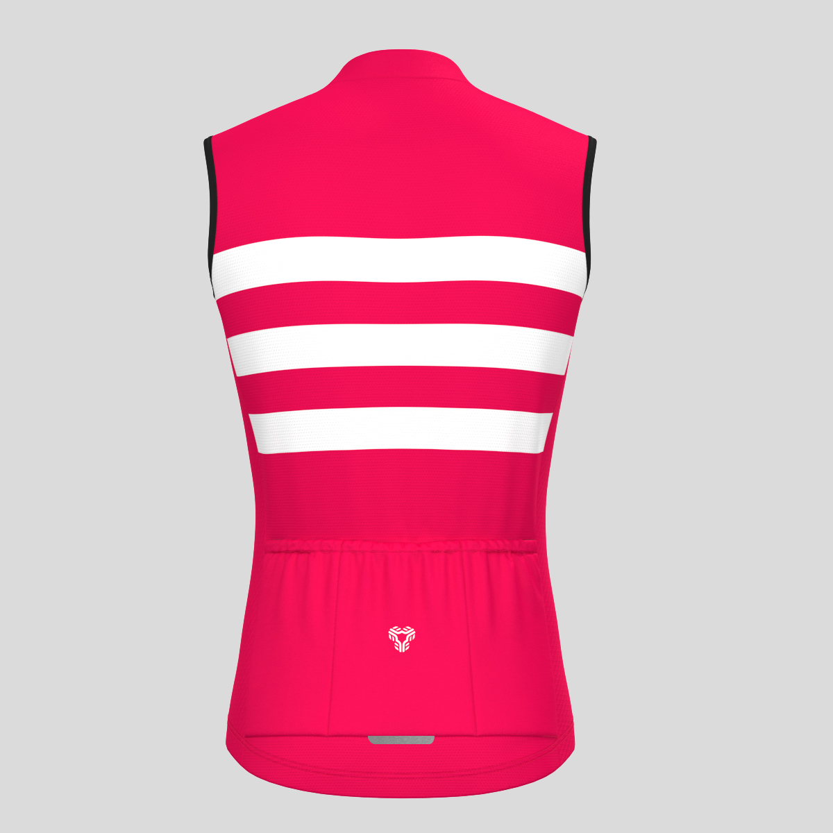 Men's Classic Stripes Cycling Jersey - Jester red