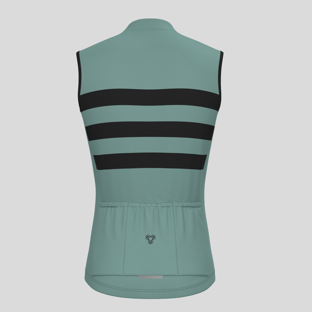 Men's Classic Stripes Sleeveless Cycling Jersey - Sage