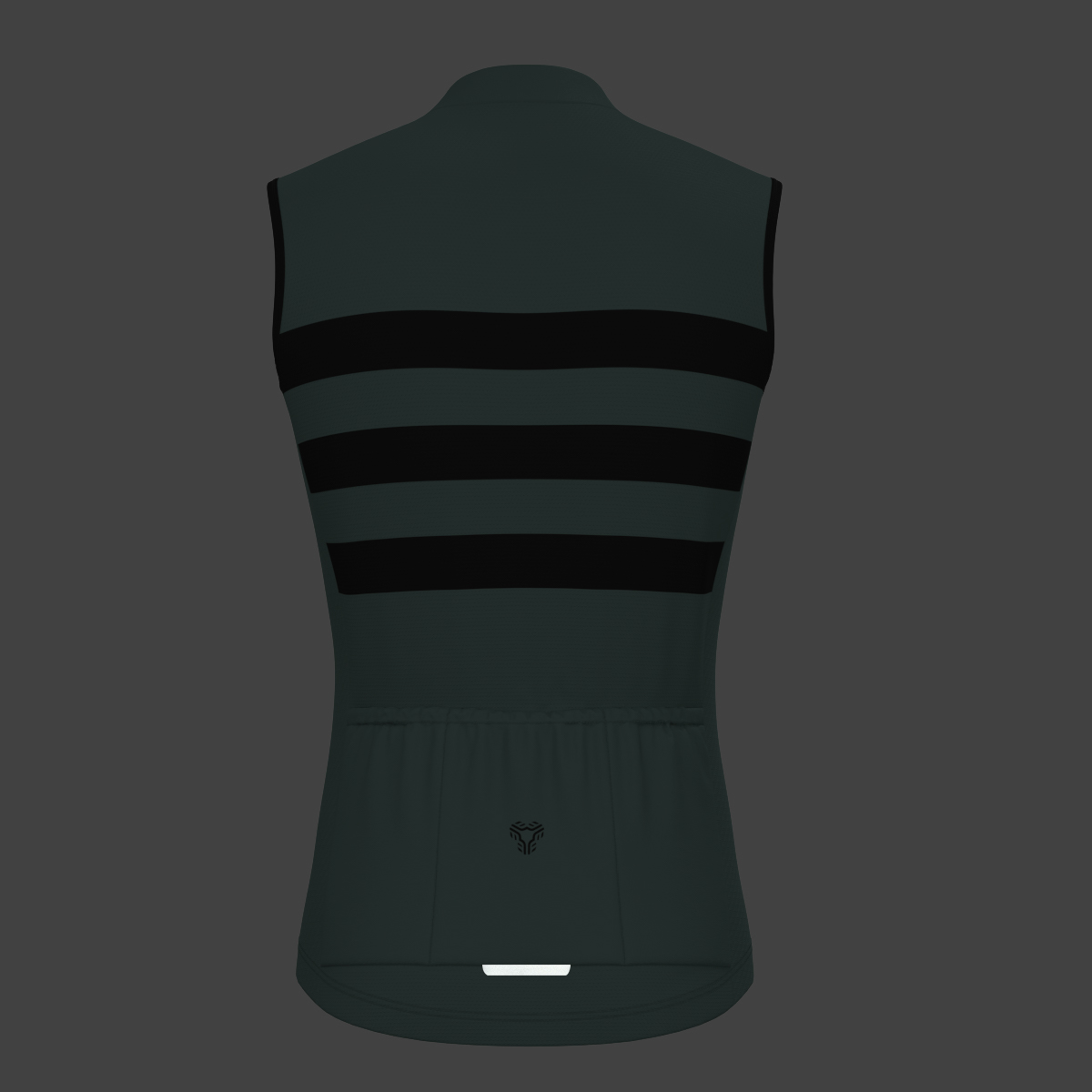 Men's Classic Stripes Sleeveless Cycling Jersey - Sage