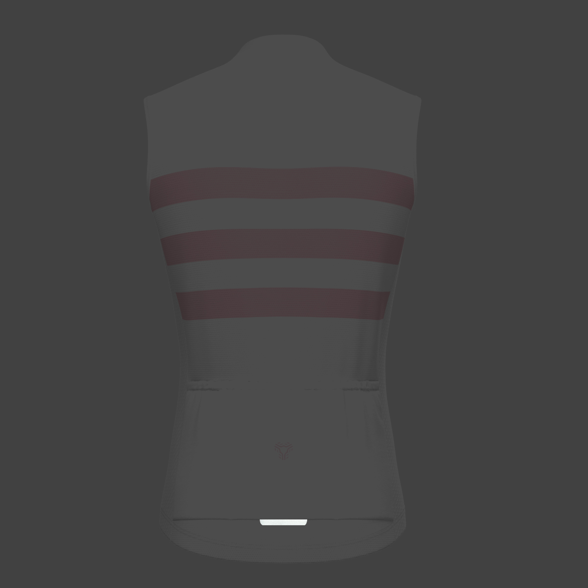 Men's Classic Stripes Sleeveless Cycling Jersey - White/Pink