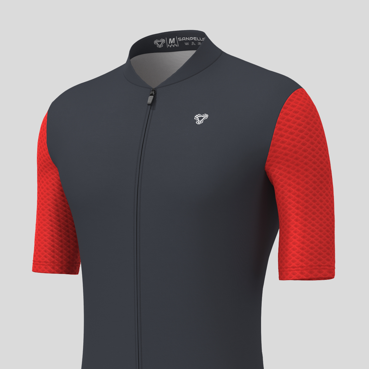 Men's Essential Pro Jersey - Deep Red/Gray