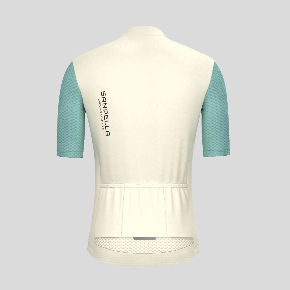 Men's Essential Pro Jersey - Off White/Light Teal 