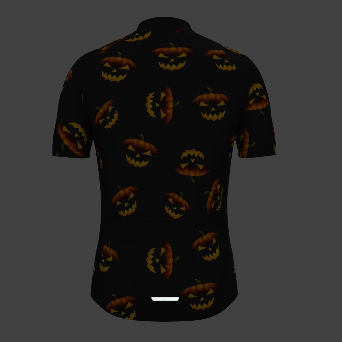 Men's Halloween Cycling Jersey - Pumpkin