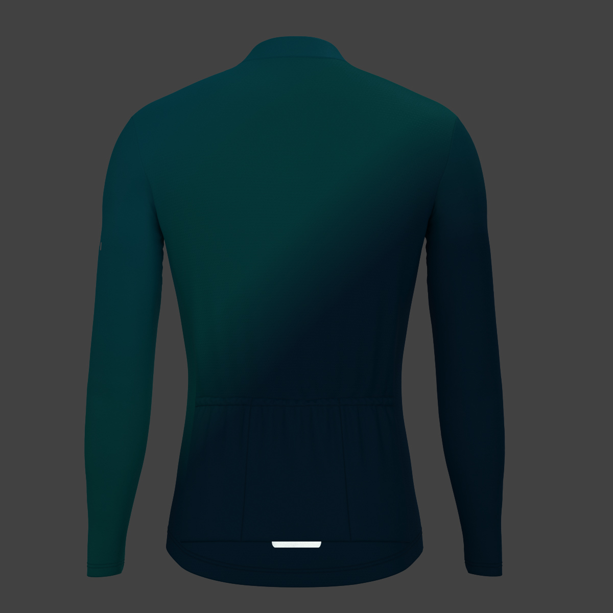 Men's Minimal Fade LS Cycling Jersey - Atlantis