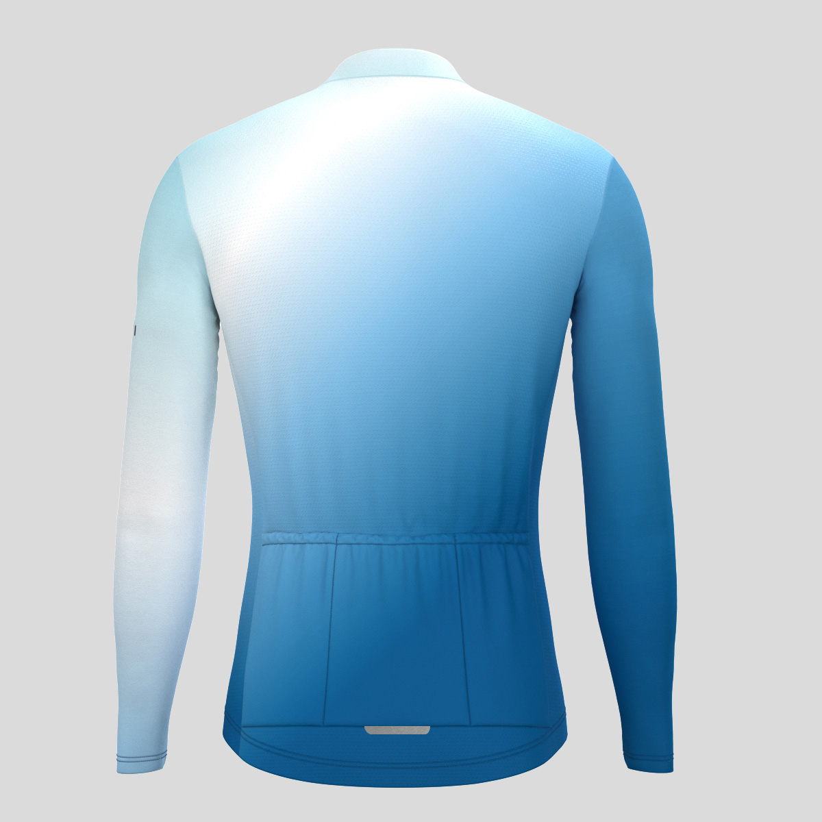 Men's Minimal Fade LS Cycling Jersey - Flow Aqua