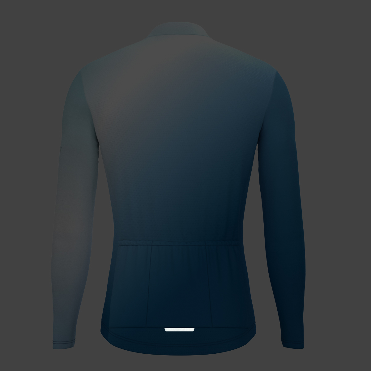 Men's Minimal Fade LS Cycling Jersey - Flow Aqua