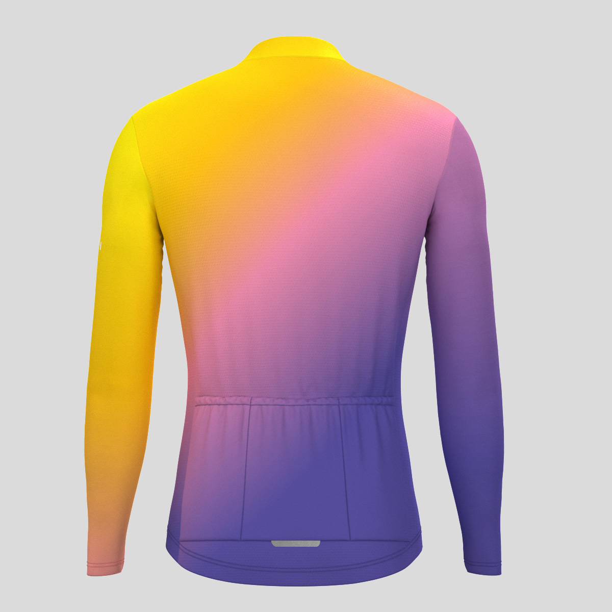 Men's Minimal Fade LS Cycling Jersey - Orange