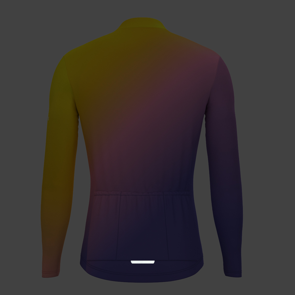 Men's Minimal Fade LS Cycling Jersey - Orange