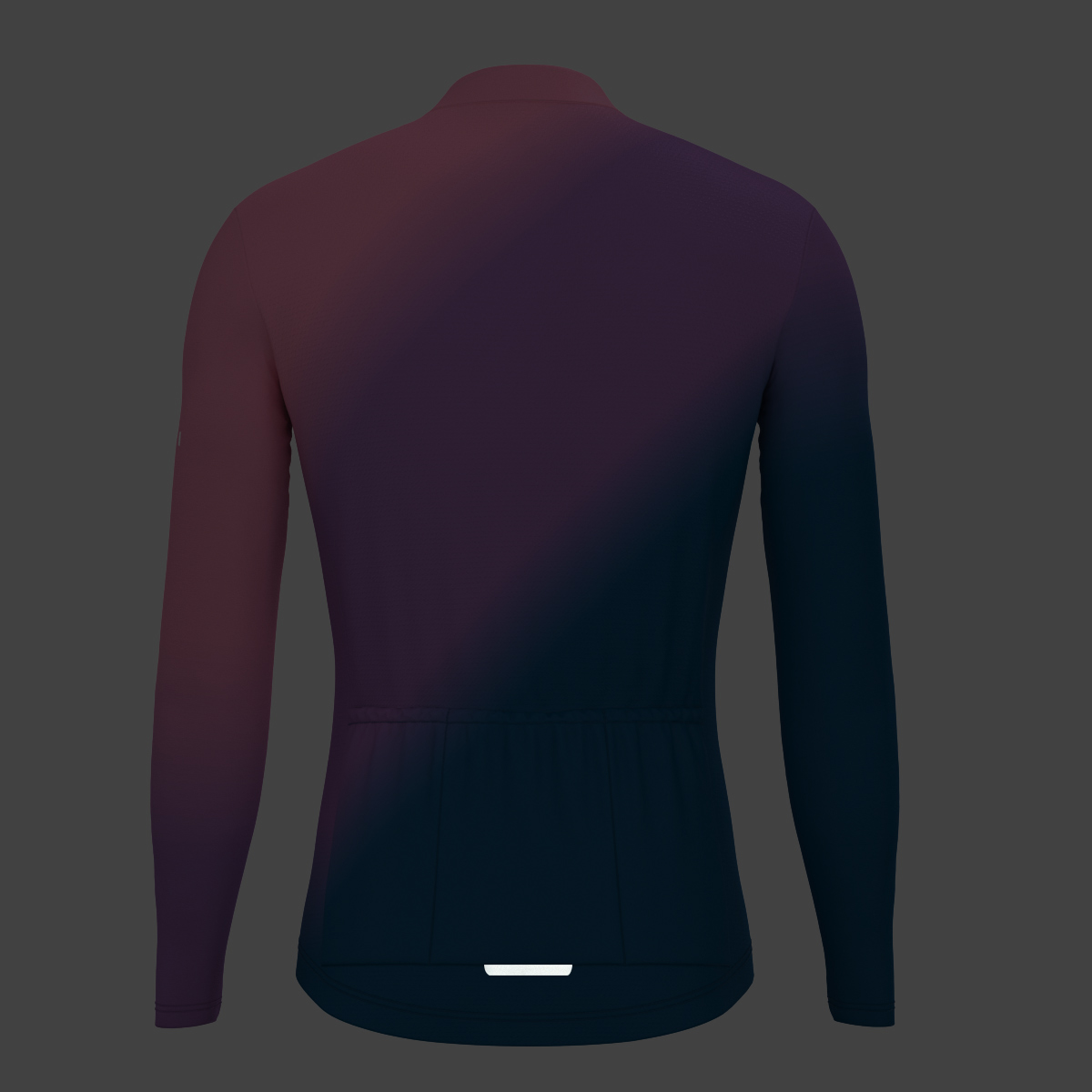 Men's Minimal Fade LS Cycling Jersey - Purple