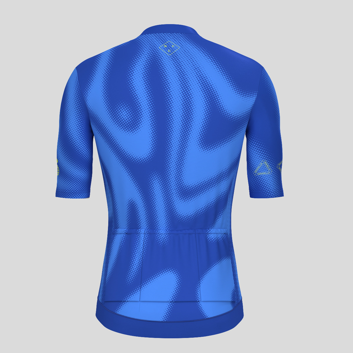 Men's Motivate Gradient dots Cycling jersey - Azure Blue