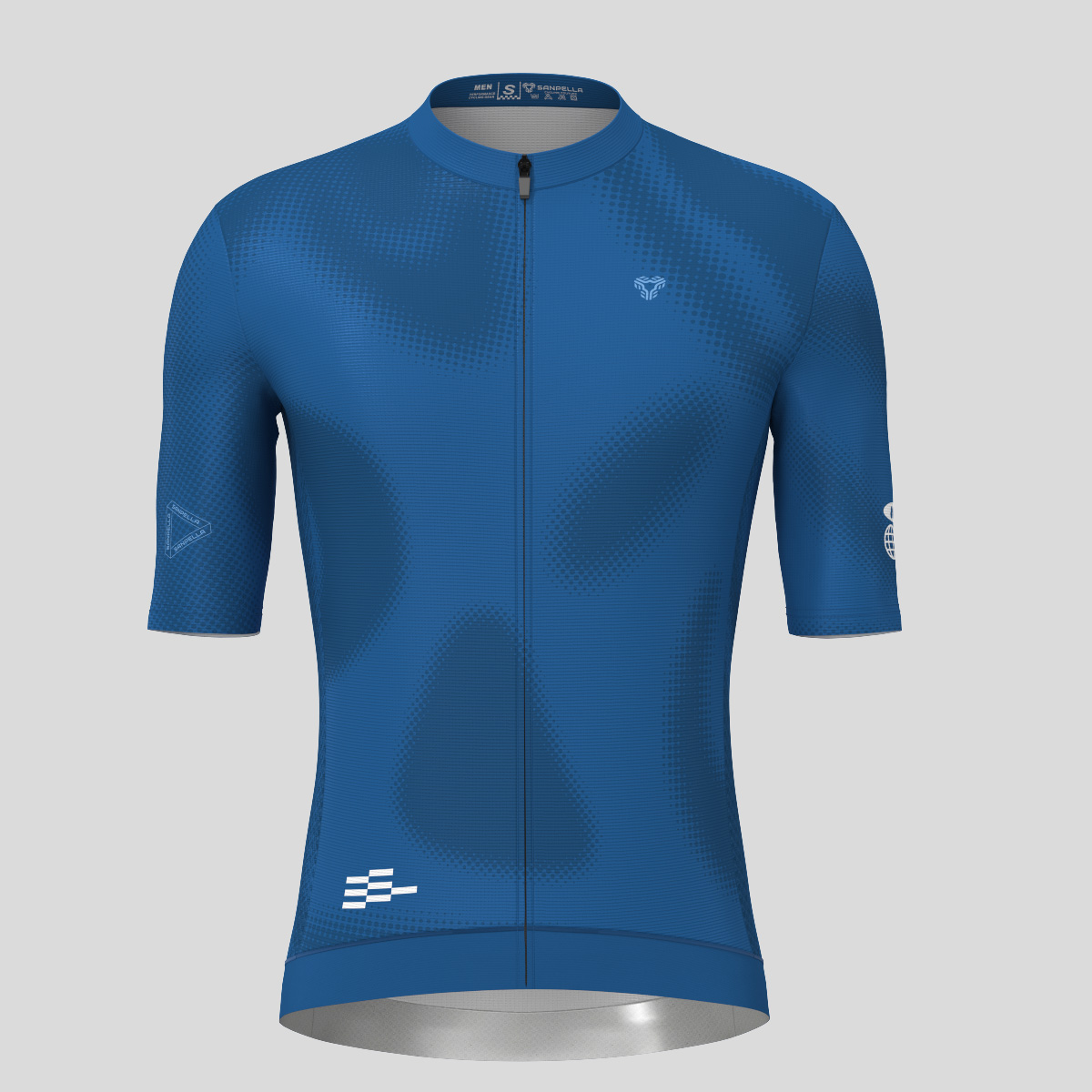 Men's Motivate Gradient dots Cycling jersey - Blue