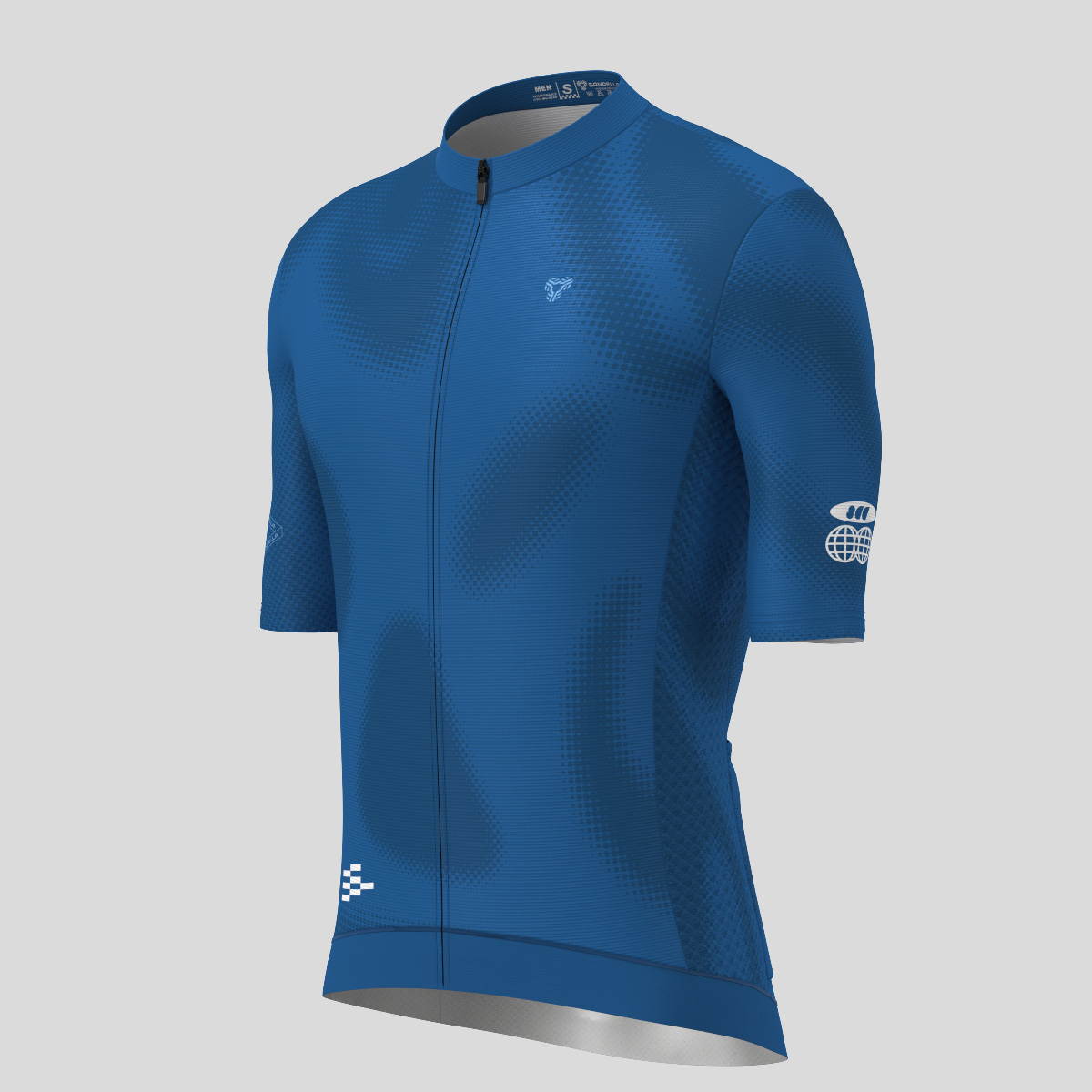 Men's Motivate Gradient dots Cycling jersey - Blue
