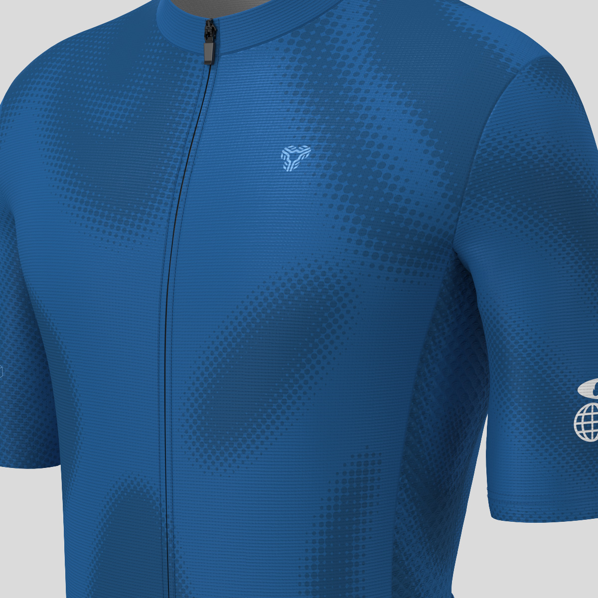 Men's Motivate Gradient dots Cycling jersey - Blue