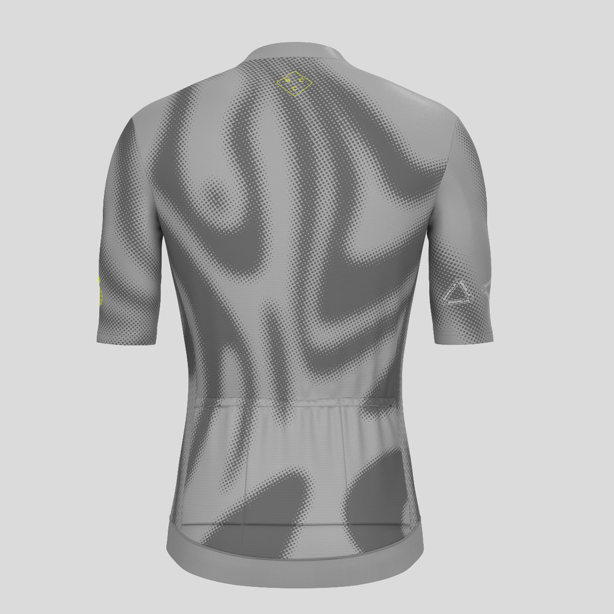 Men's Motivate Gradient dots Cycling jersey - Gray/Lime