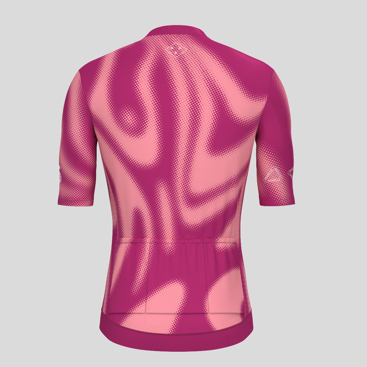 Men's Motivate Gradient dots Cycling jersey - Burgundy