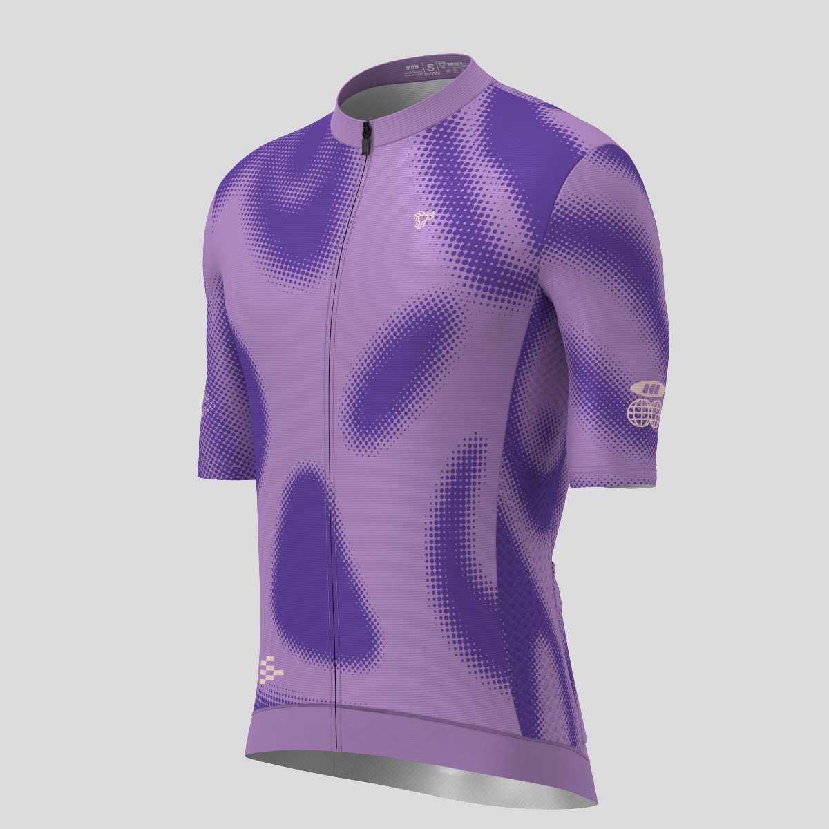 Men's Motivate Gradient dots Cycling jersey - Charm/Purple