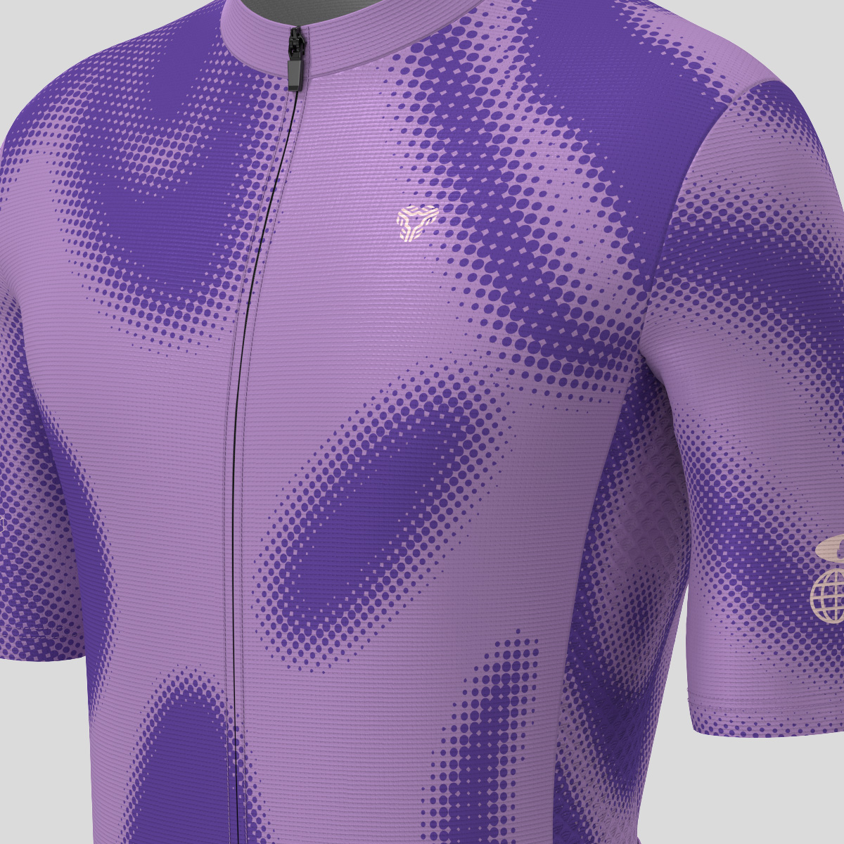 Men's Motivate Gradient dots Cycling jersey - Charm/Purple