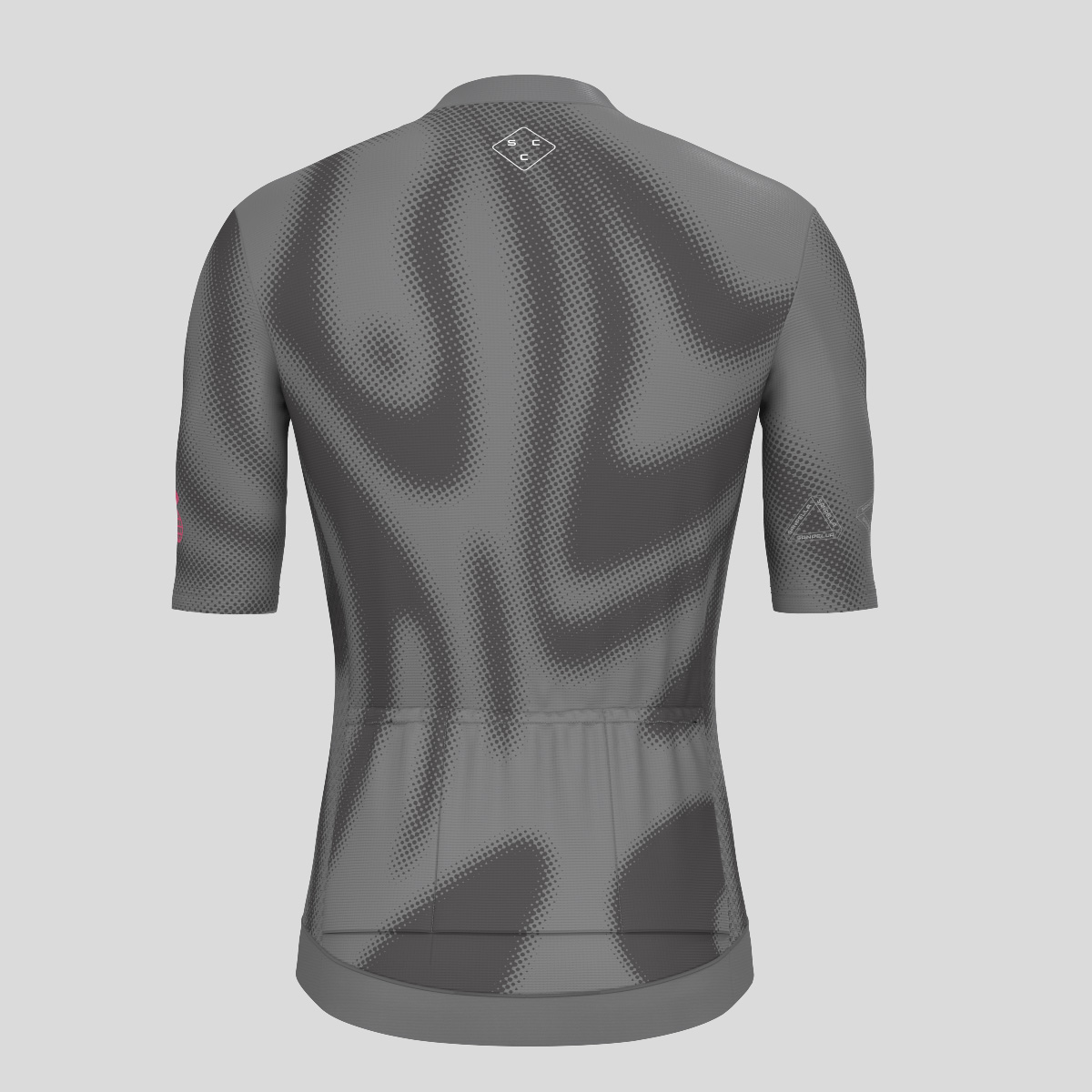 Men's Motivate Gradient dots Cycling jersey - Gray/Black 