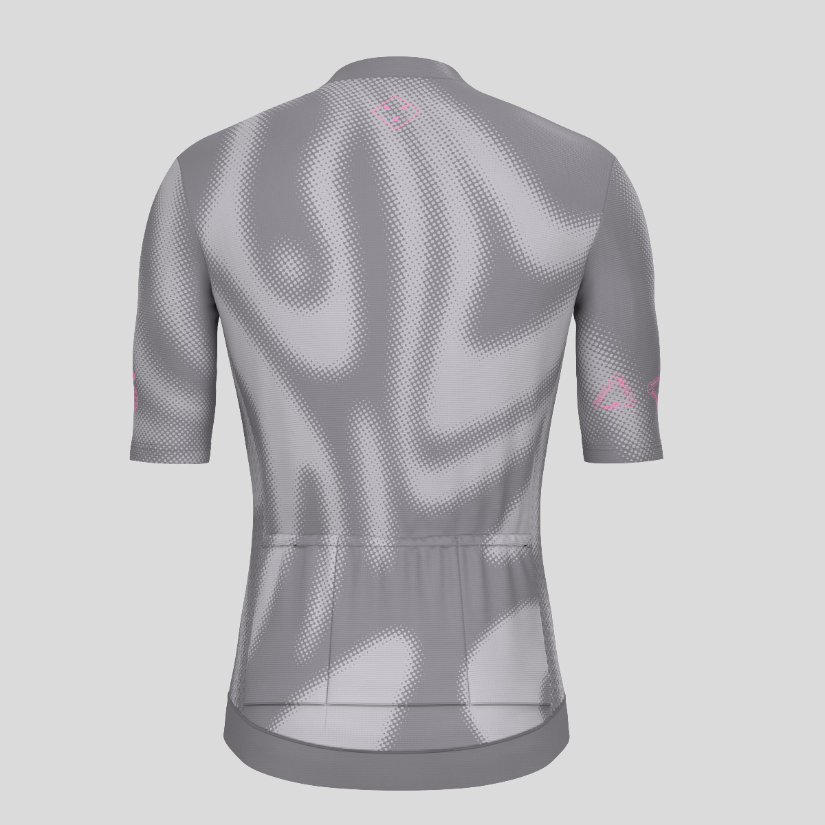 Men's Motivate Gradient dots Cycling jersey - Gray Pink