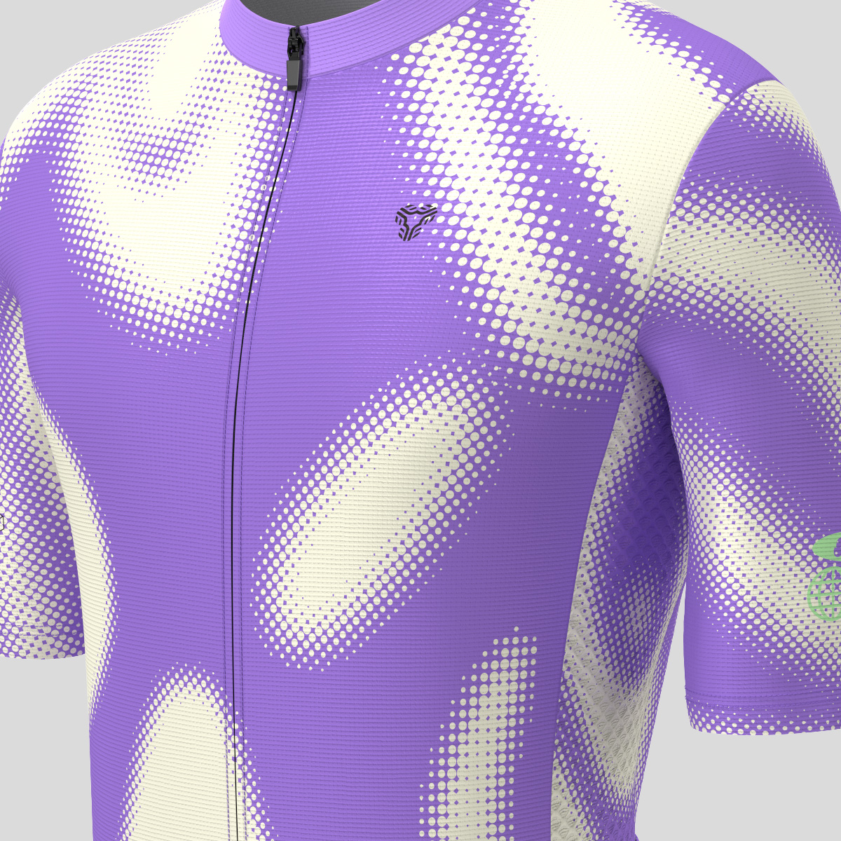 Men's Motivate Gradient dots Cycling jersey - Light Purple/Beige 
