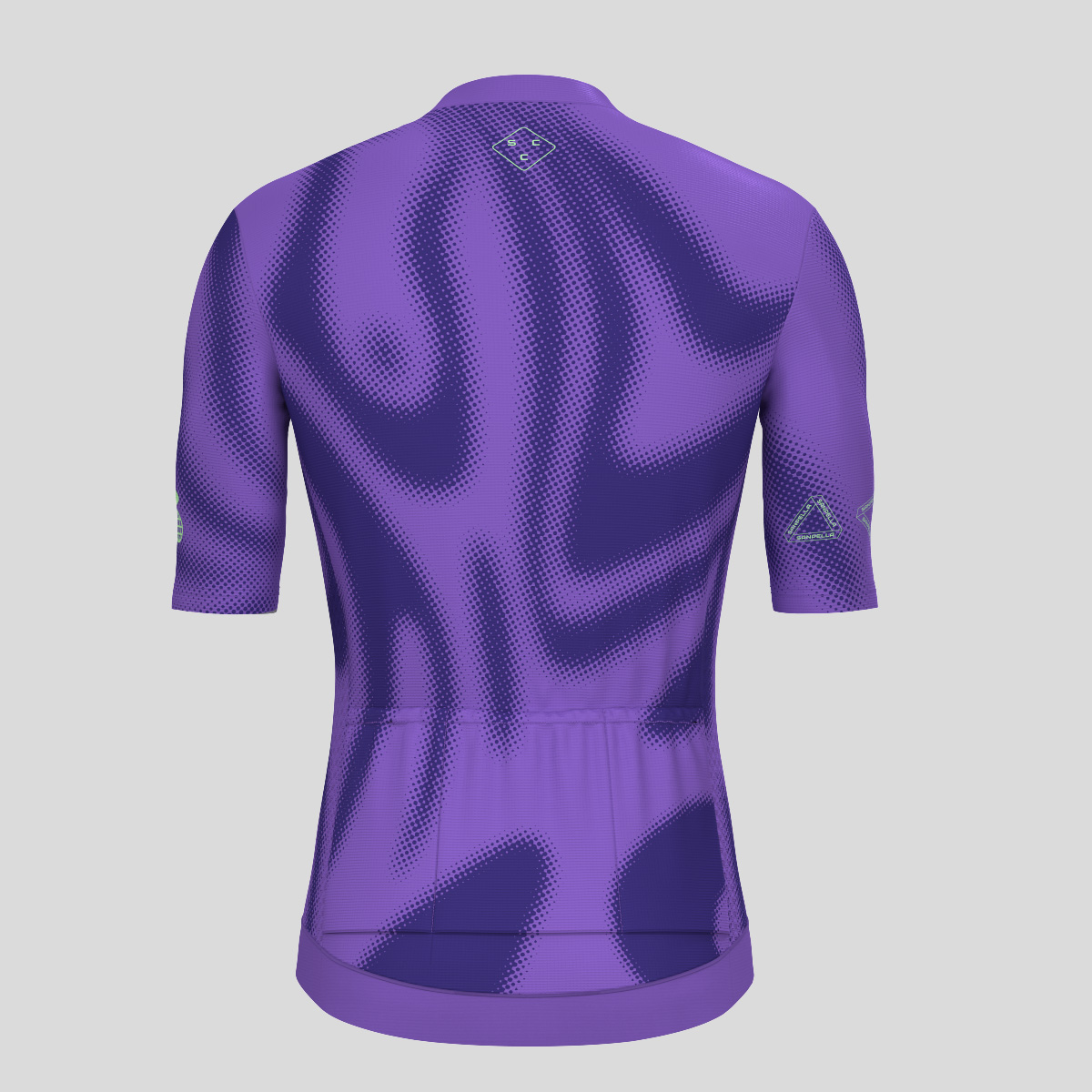 Men's Motivate Gradient dots Cycling jersey - Light Purple/Green
