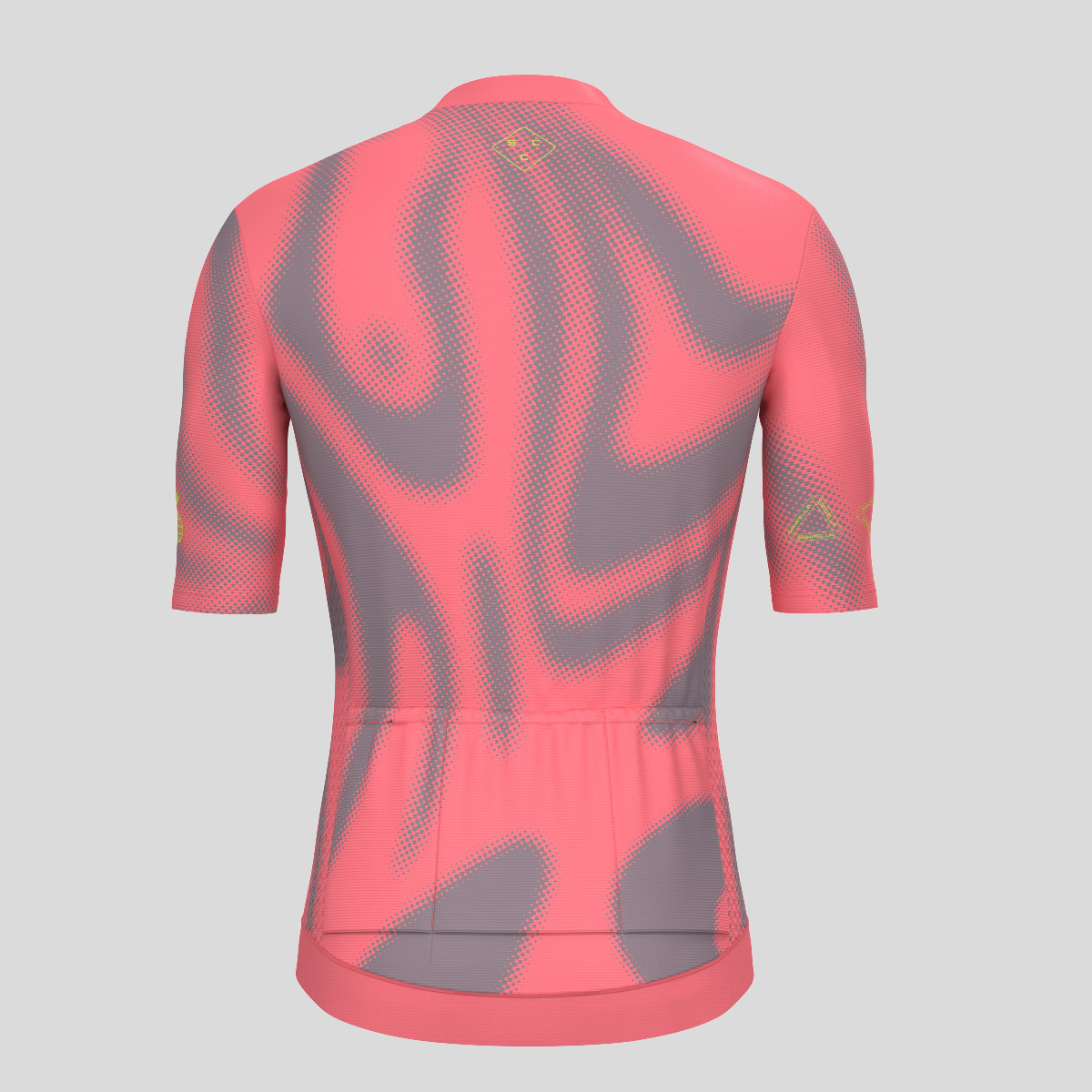 Men's Motivate Gradient dots Cycling jersey - Red/Gray