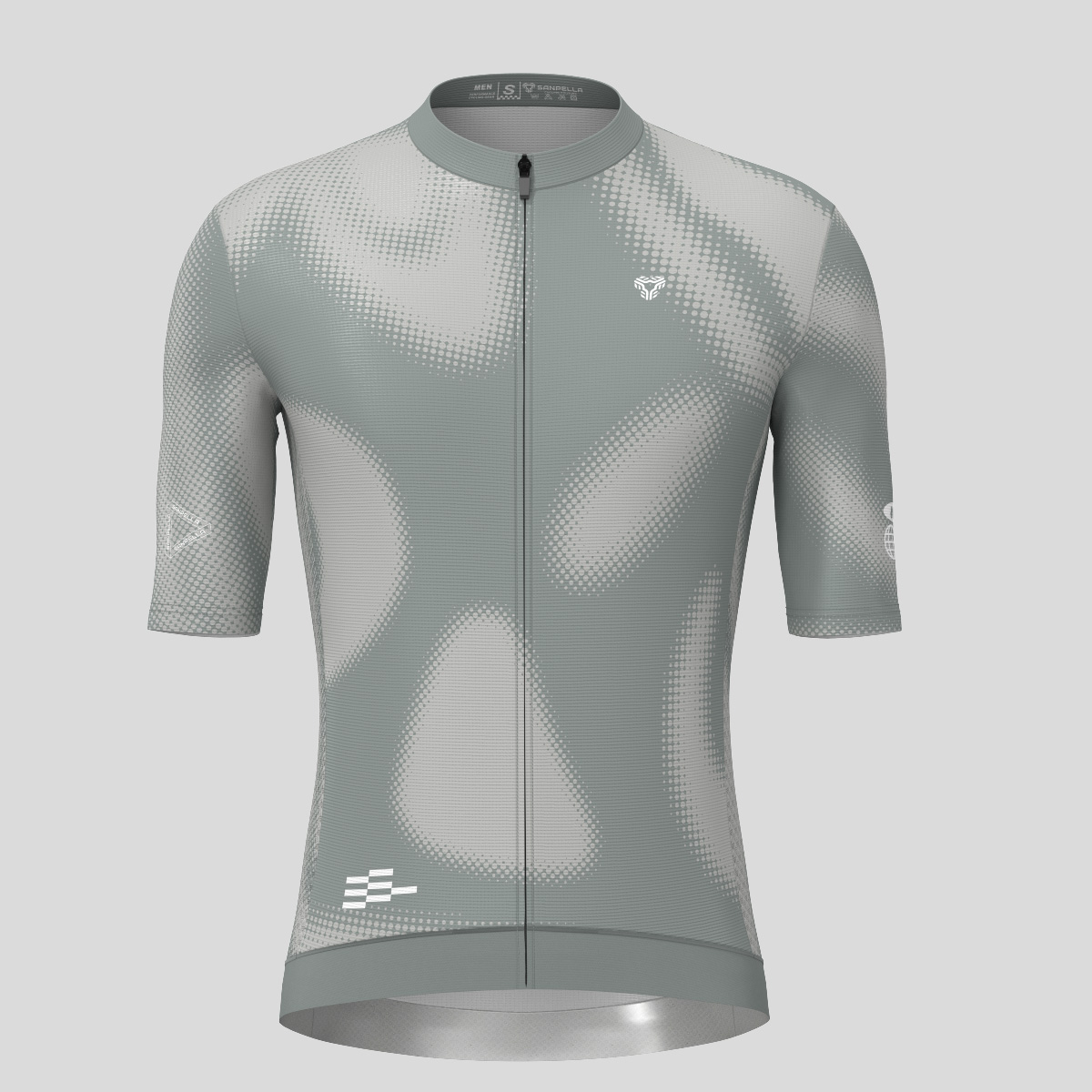 [Copy]Men's Motivate Gradient dots Cycling jersey - Slate Gray 