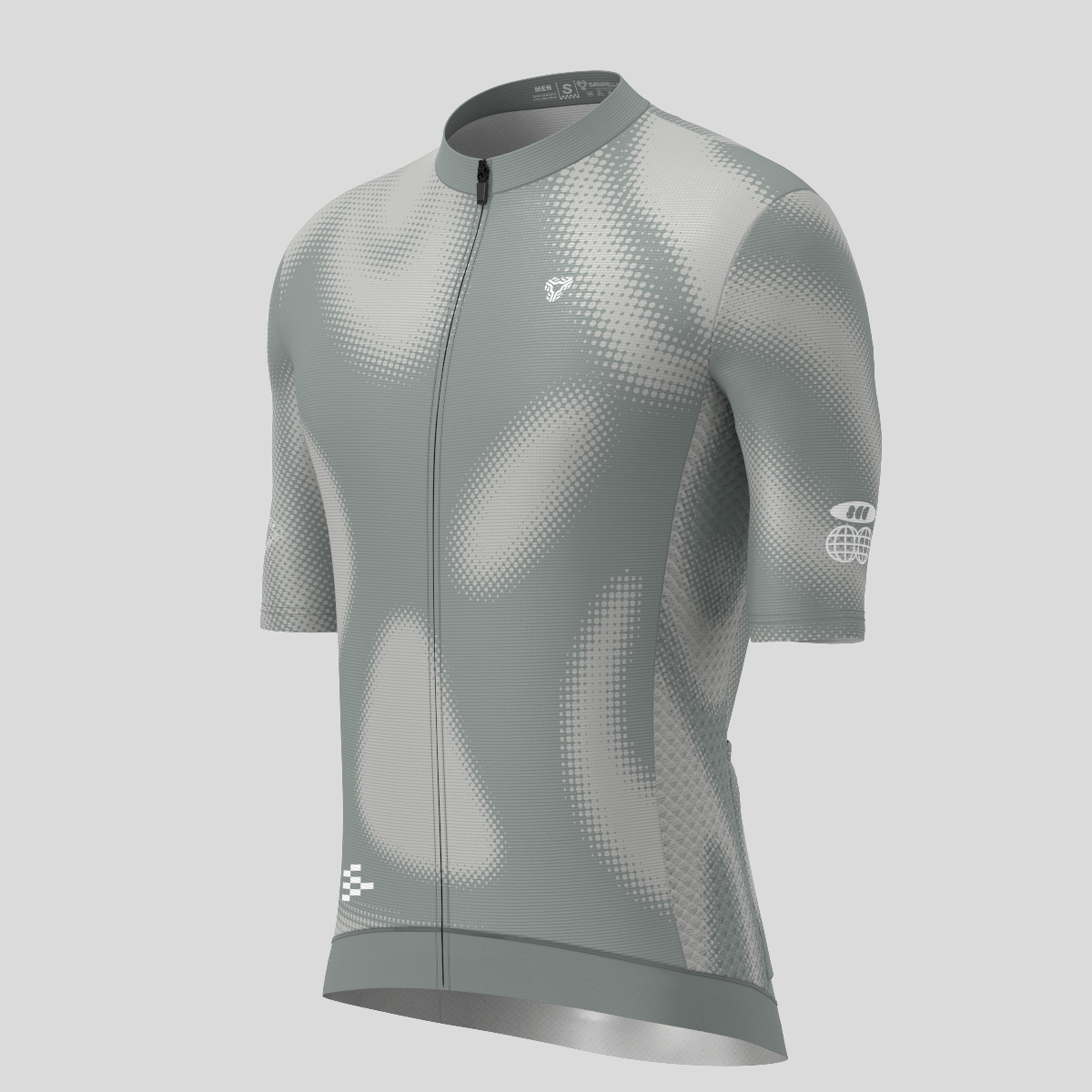 [Copy]Men's Motivate Gradient dots Cycling jersey - Slate Gray 