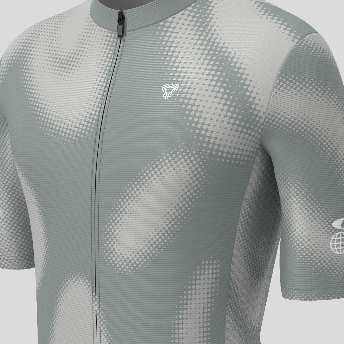 [Copy]Men's Motivate Gradient dots Cycling jersey - Slate Gray 
