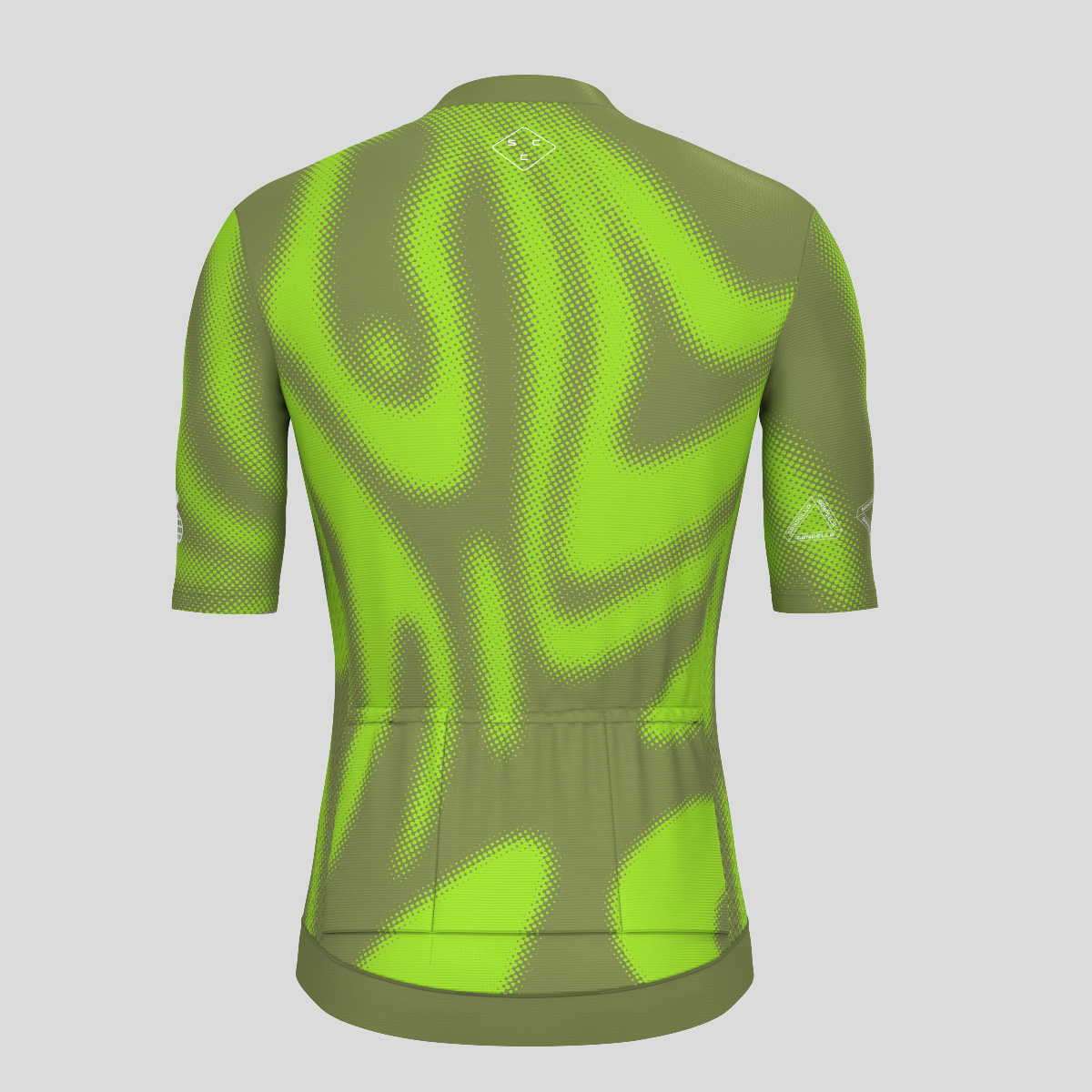 Men's Motivate Gradient dots Cycling jersey - Tender Green