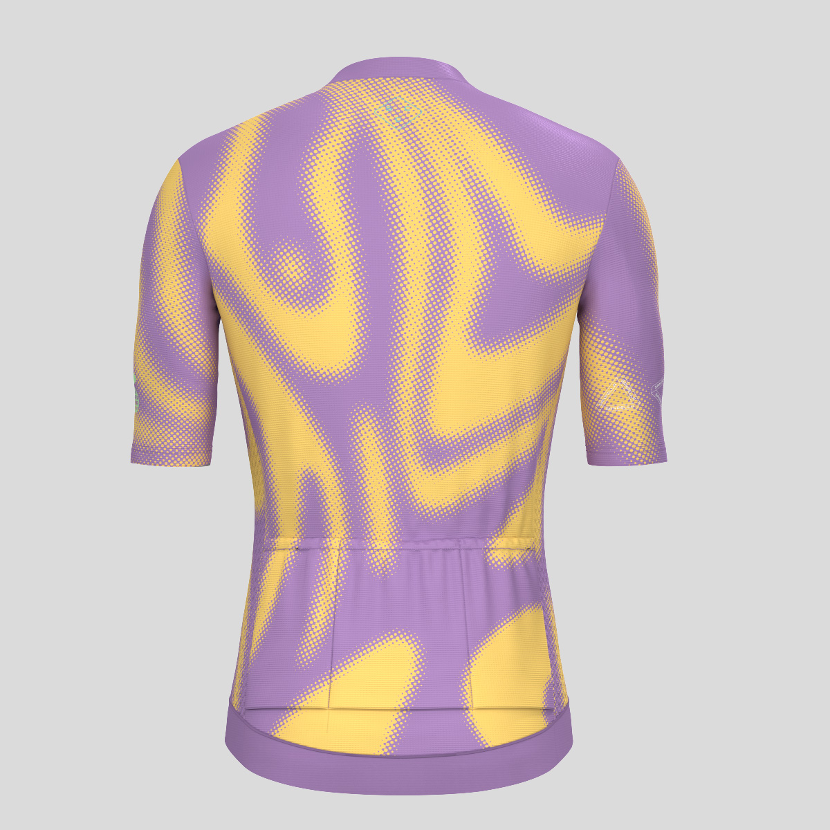 Men's Motivate Gradient dots Cycling jersey - Yellow/Purple