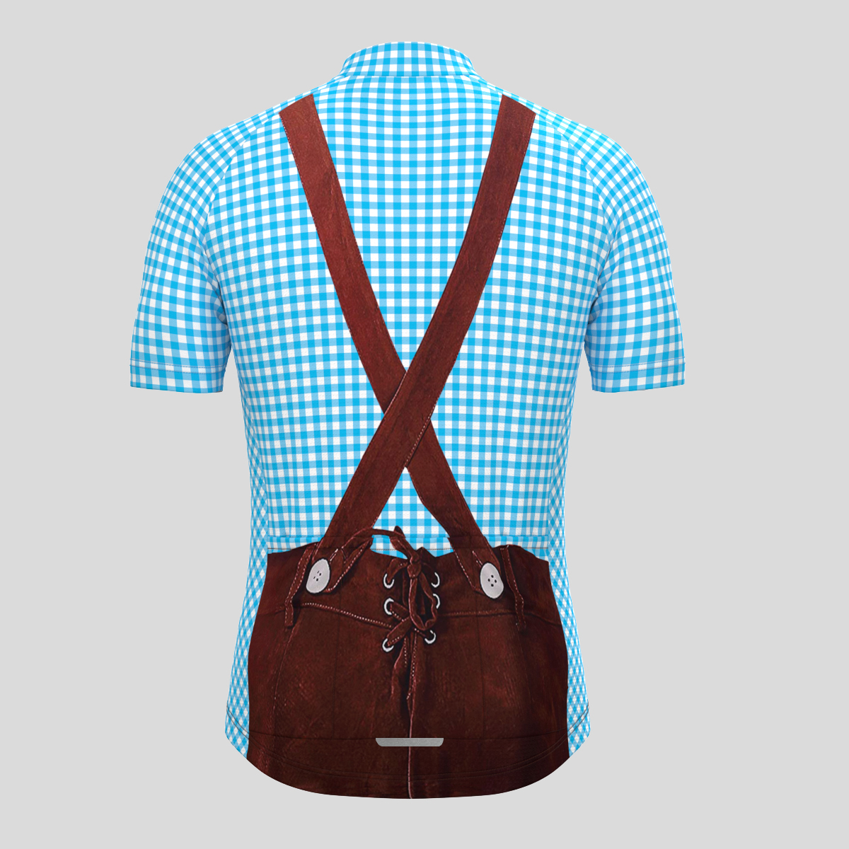 Men's Oktoberfest Costume Cycling Jersey - Blue