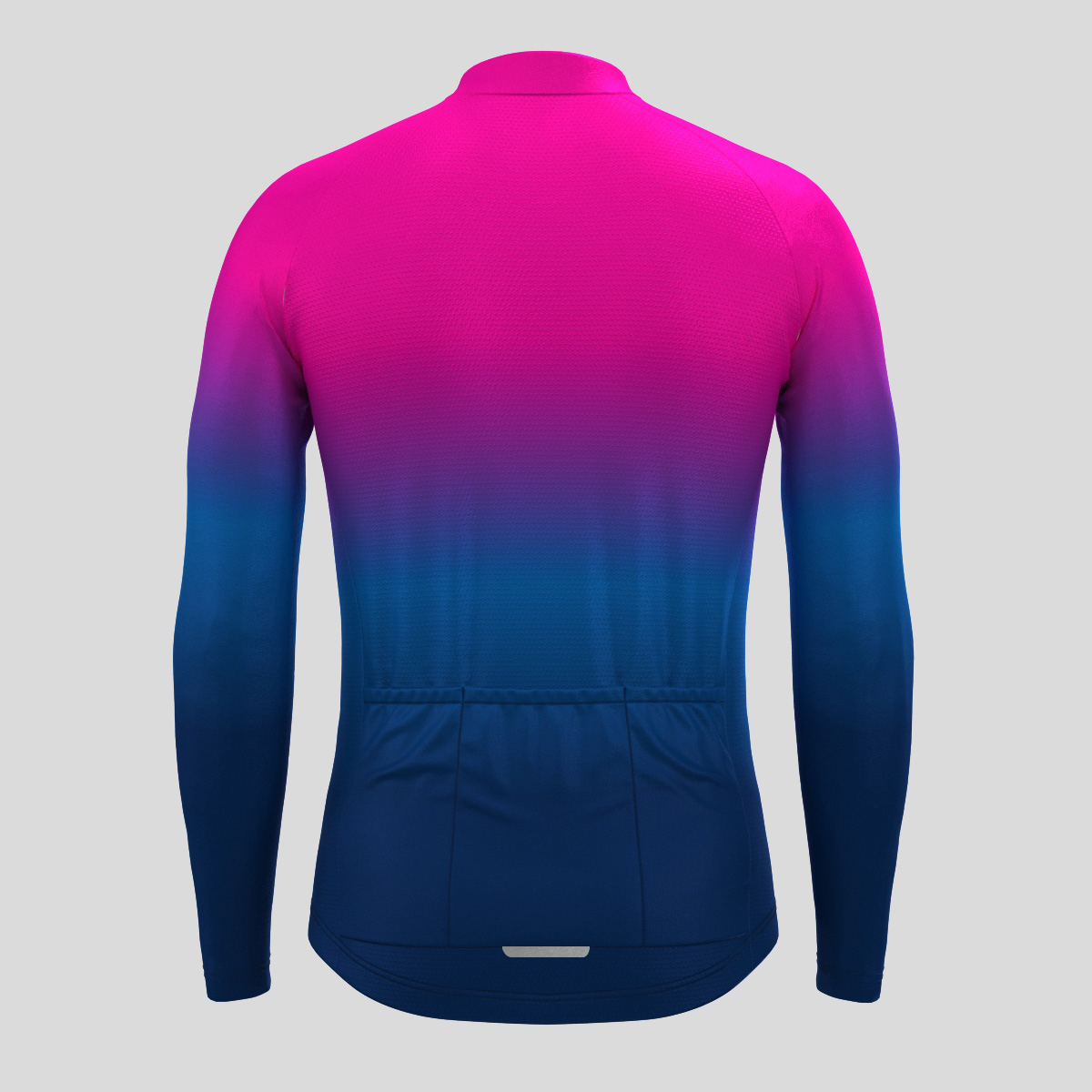 Men's Minimal Gradient LS Cycling Jersey - Magenta