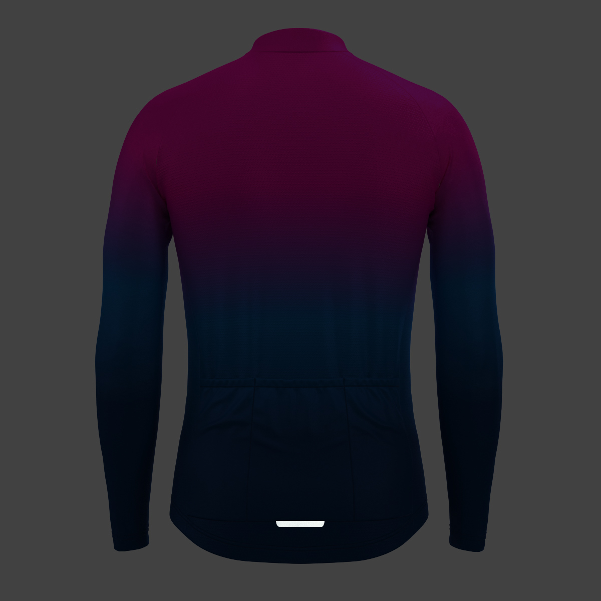 Men's Minimal Gradient LS Cycling Jersey - Magenta