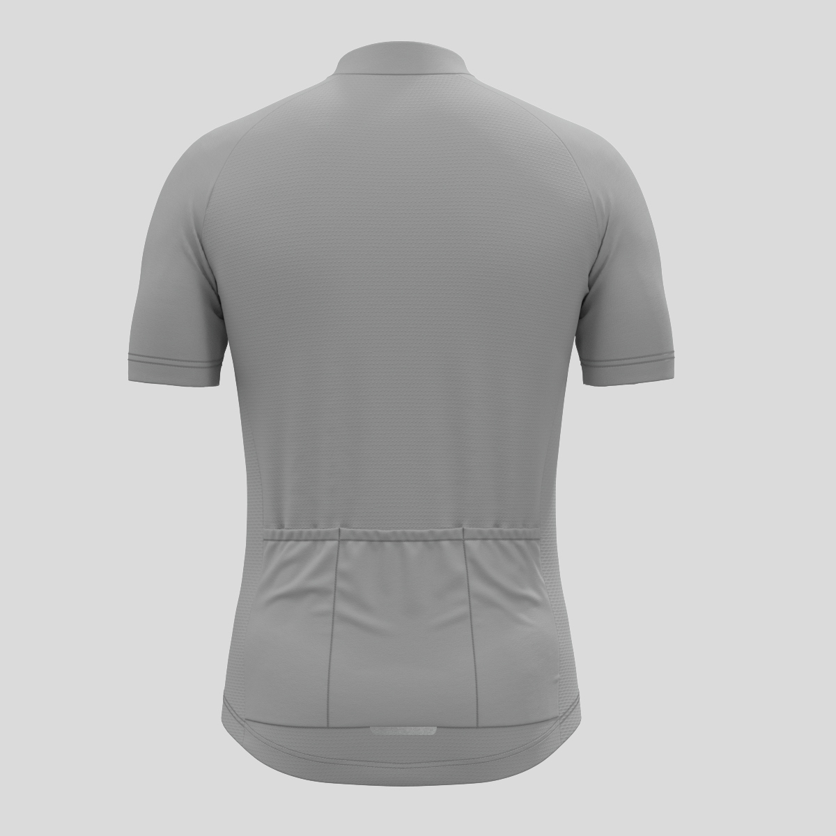 Men's Minimal Solid Cycling Jersey -Gray