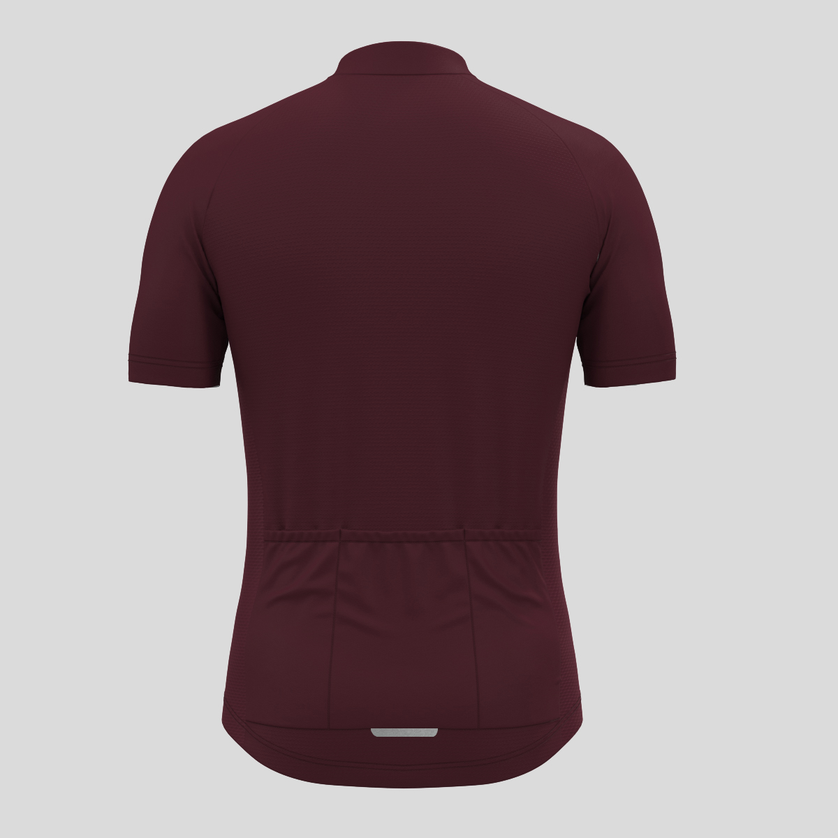 Men's Minimal Solid Cycling Jersey -Plum