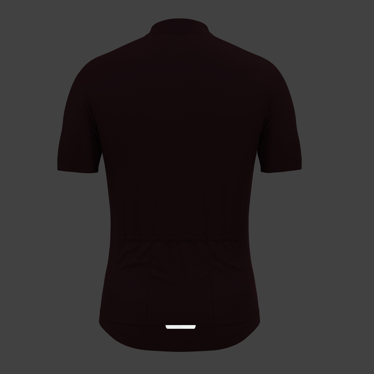 Men's Minimal Solid Cycling Jersey -Plum