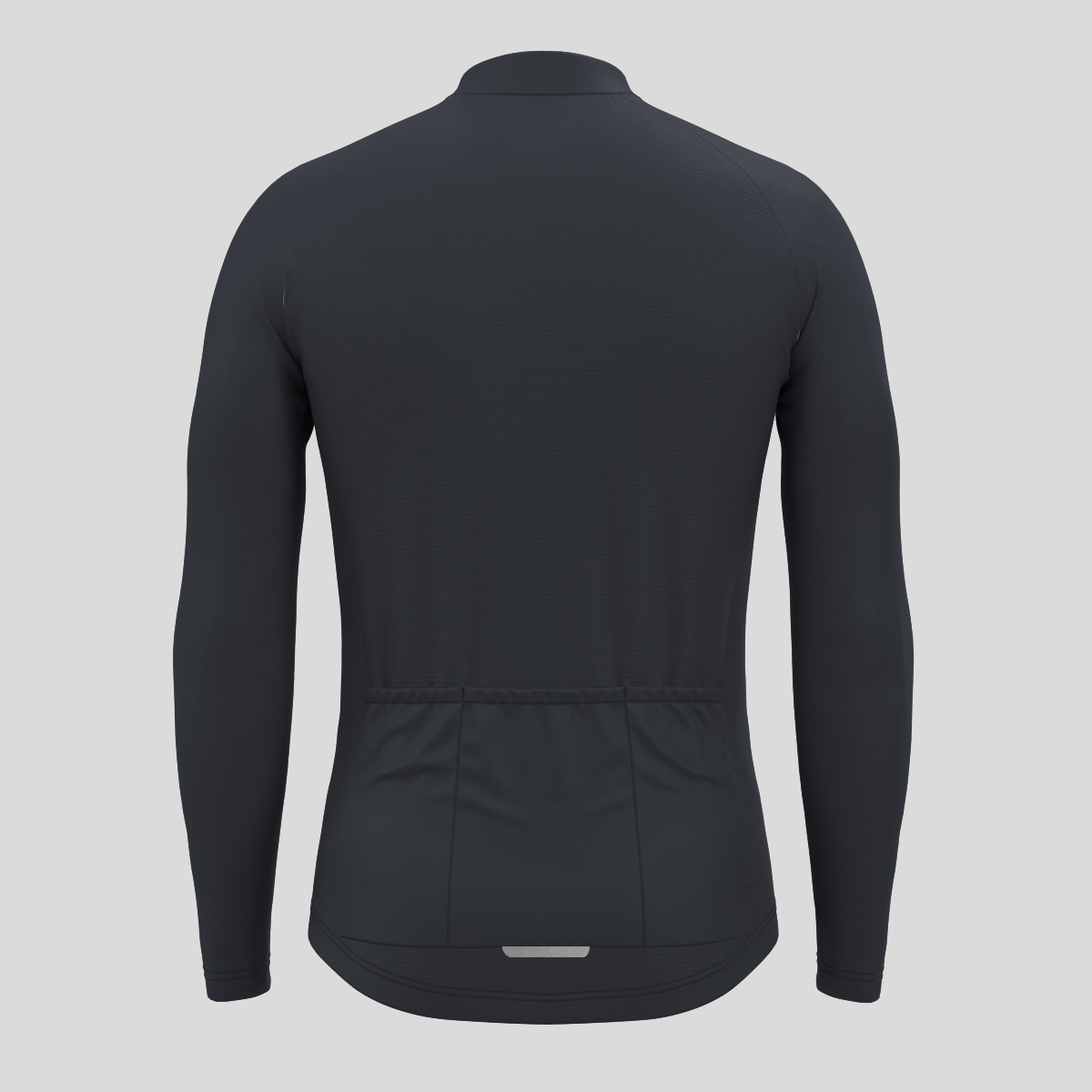 Men's Minimal Solid LS Cycling Jersey - Graphite