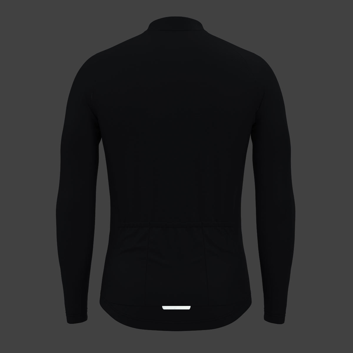Men's Minimal Solid LS Cycling Jersey - Graphite