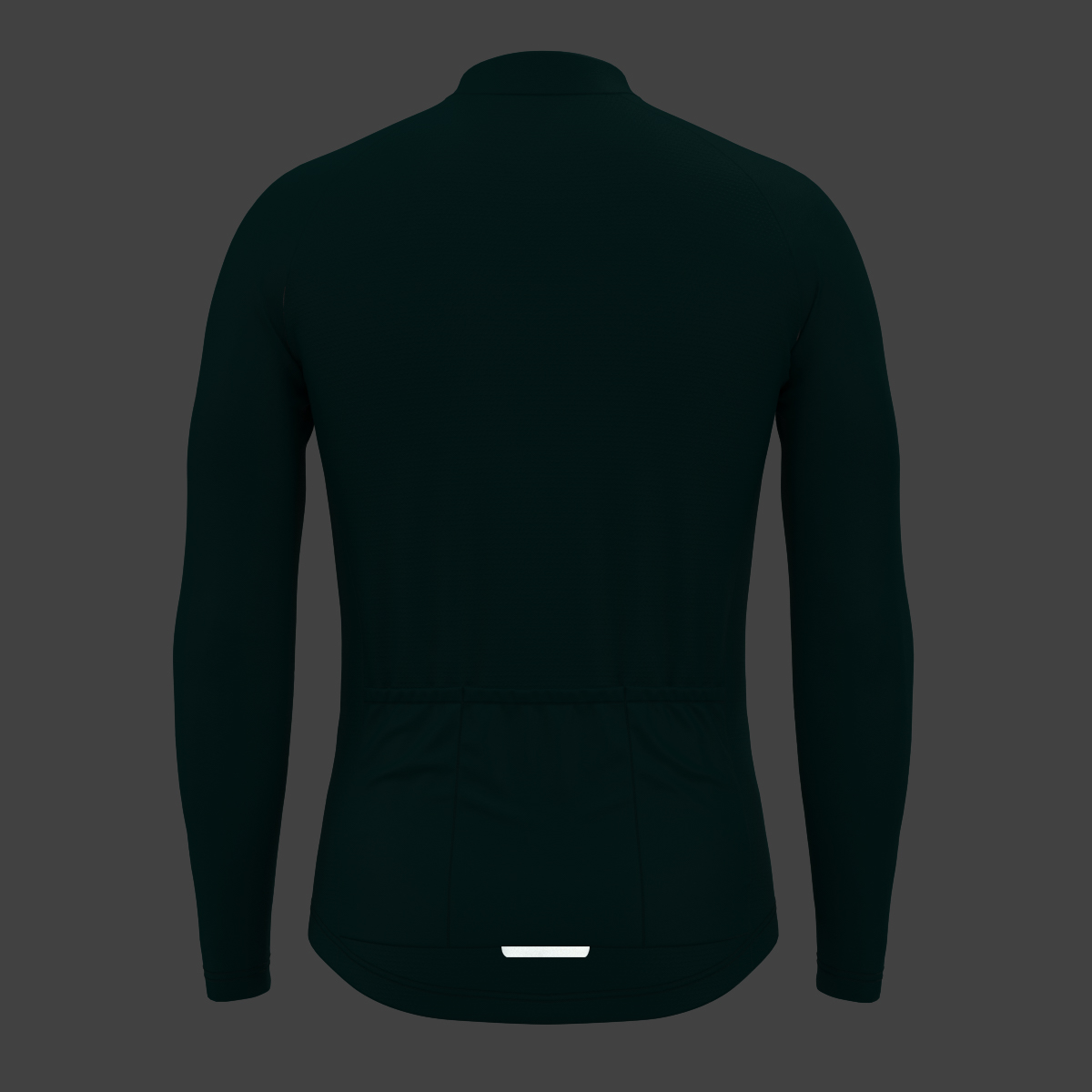 Men's Minimal Solid LS Cycling Jersey - Midnight