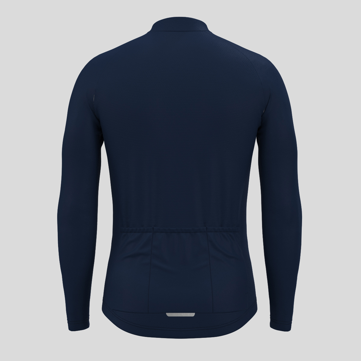 Men's Minimal Solid LS Cycling Jersey - Navy