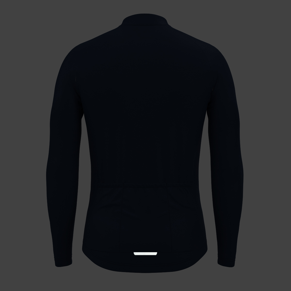 Men's Minimal Solid LS Cycling Jersey - Navy