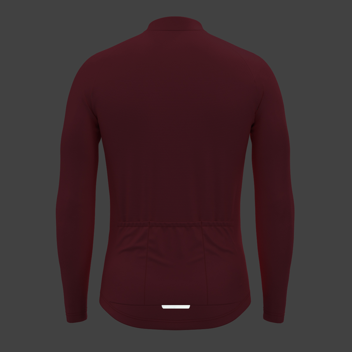 Men's Minimal Solid LS Cycling Jersey - Pink