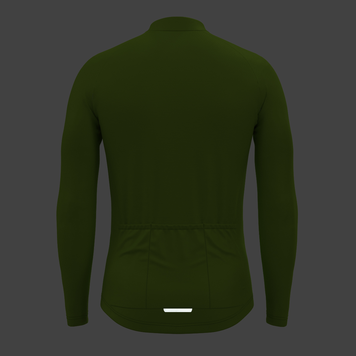 Men's Minimal Solid LS Cycling Jersey - Wasabi