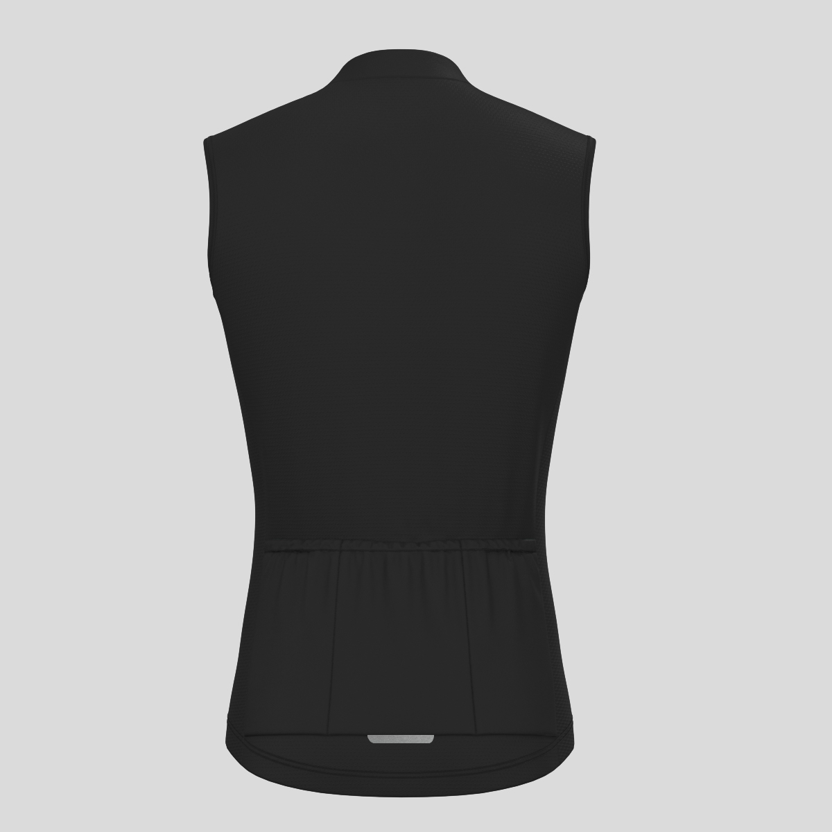 Men's Minimal Solid Sleeveless Cycling Jersey - Black