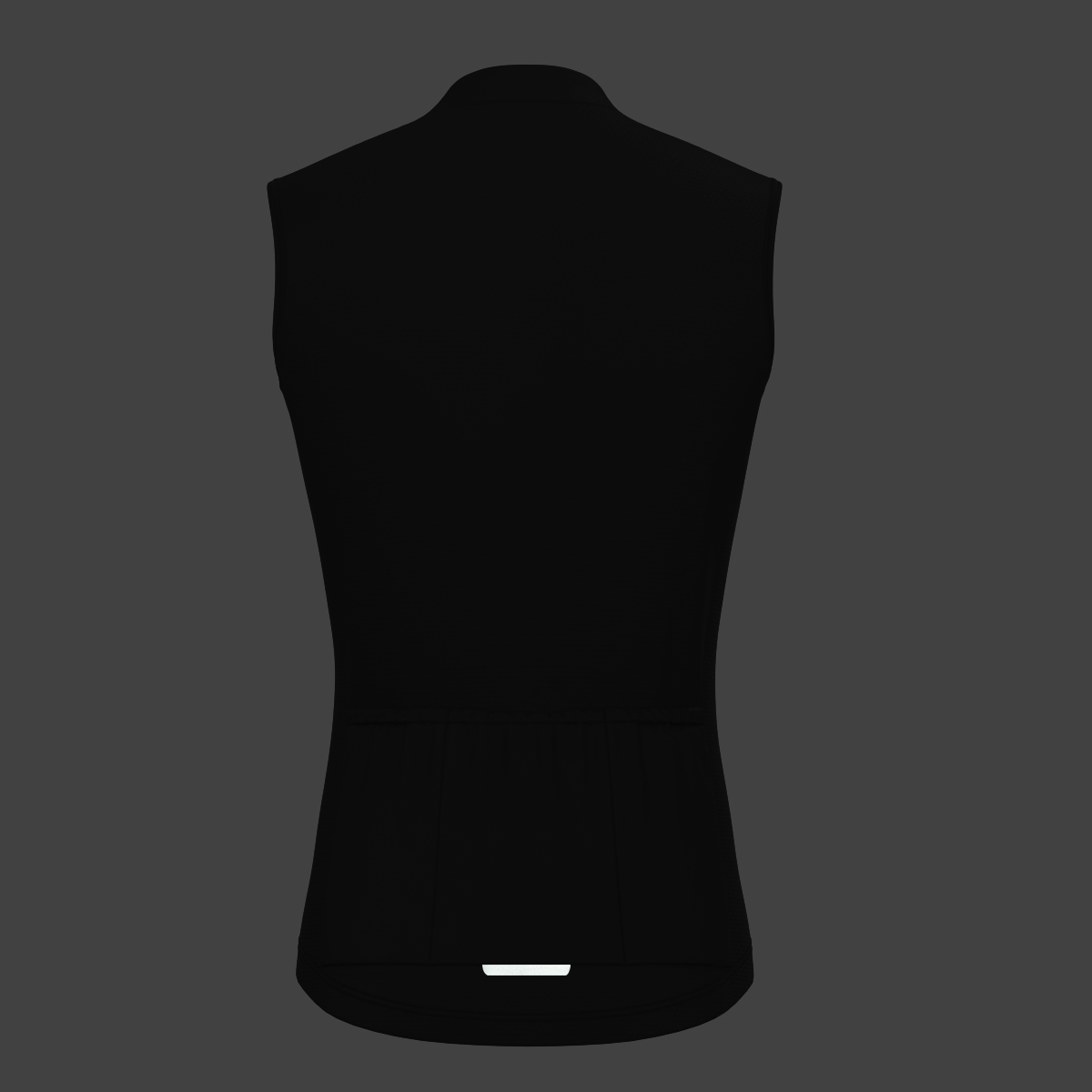 Men's Minimal Solid Sleeveless Cycling Jersey - Black