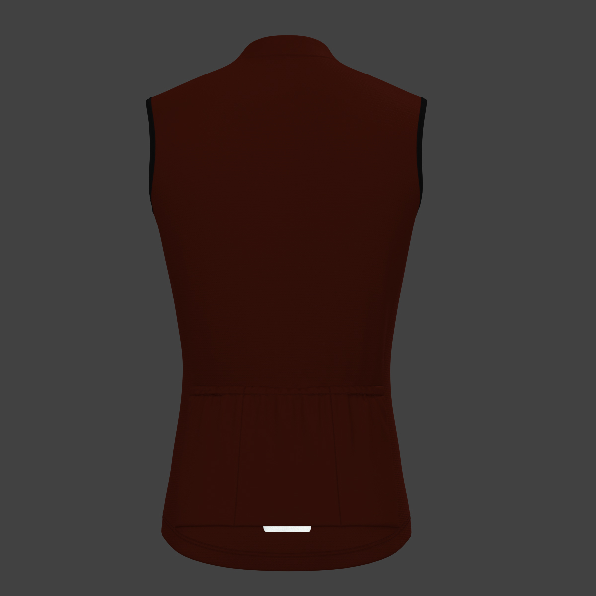 Men's Minimal Solid Sleeveless Cycling Jersey - Brick