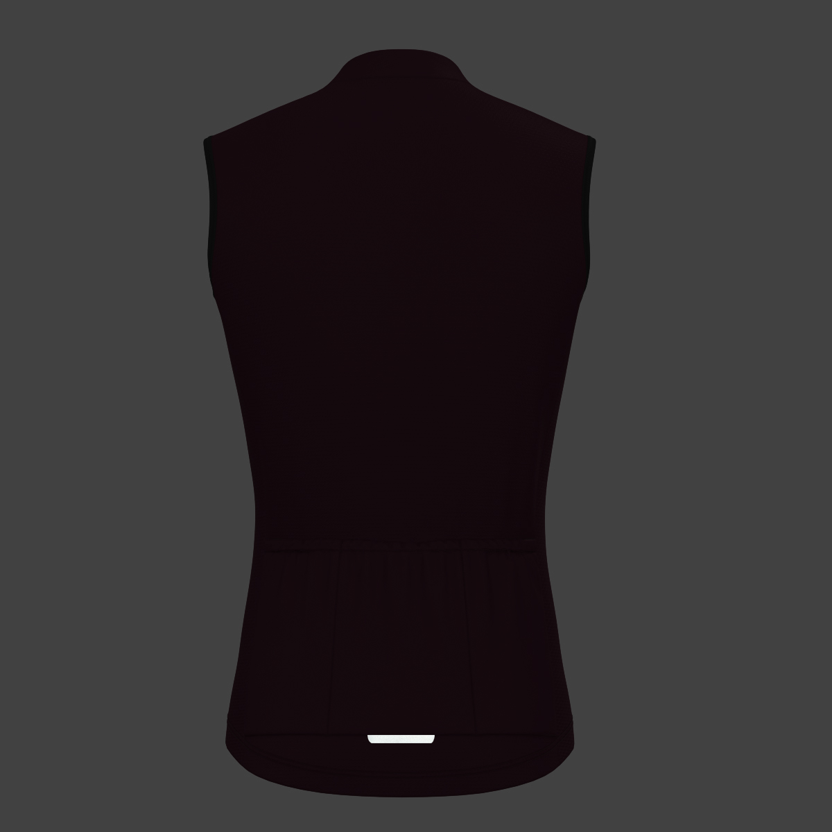 Men's Minimal Solid Sleeveless Cycling Jersey - Burgundy
