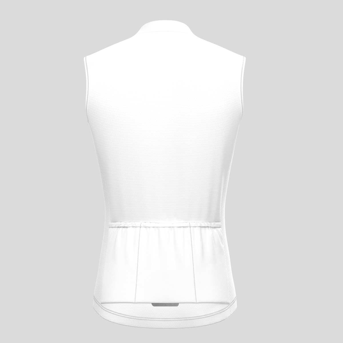 Men's Minimal Solid Sleeveless Cycling Jersey - White